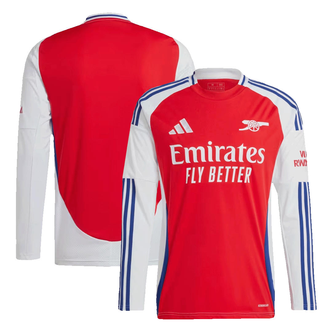 Arsenal Home Long Sleeve Soccer Jersey 2024_25 (8)