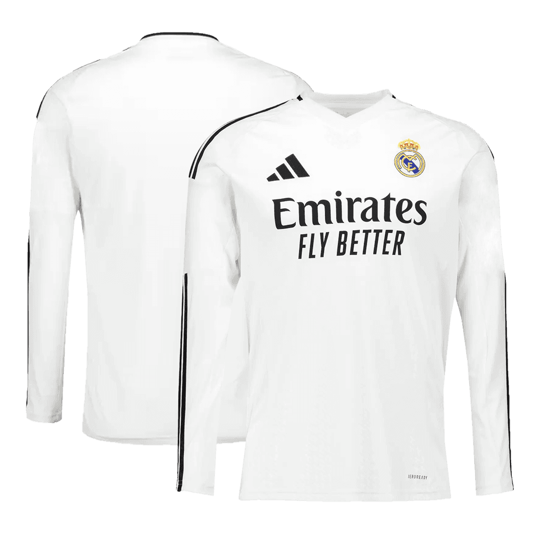 Real Madrid Home Long Sleeve Soccer Jersey 2024_25 (3)