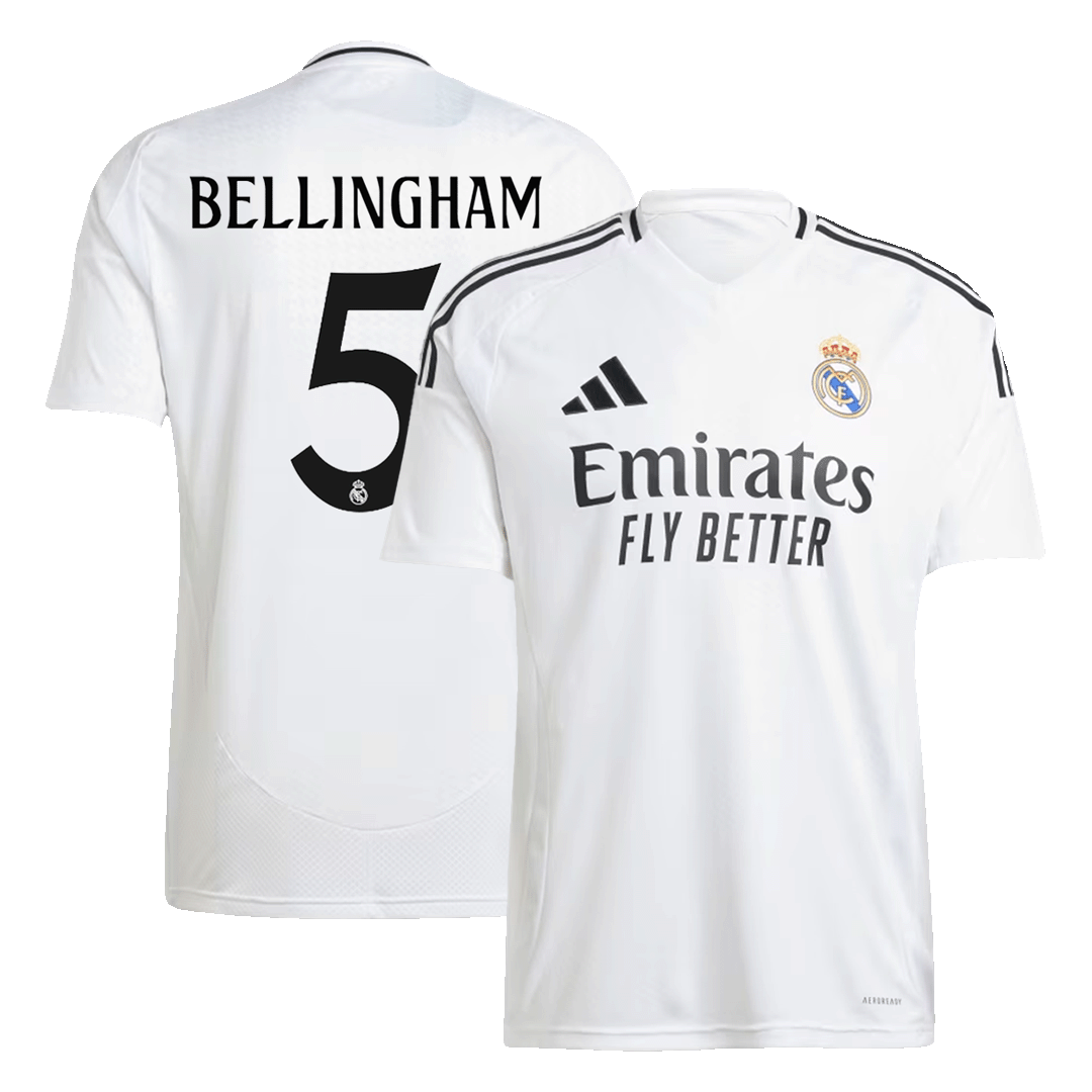 BELLINGHAM #5 Real Madrid Home Soccer Jersey 2024_25 (1)