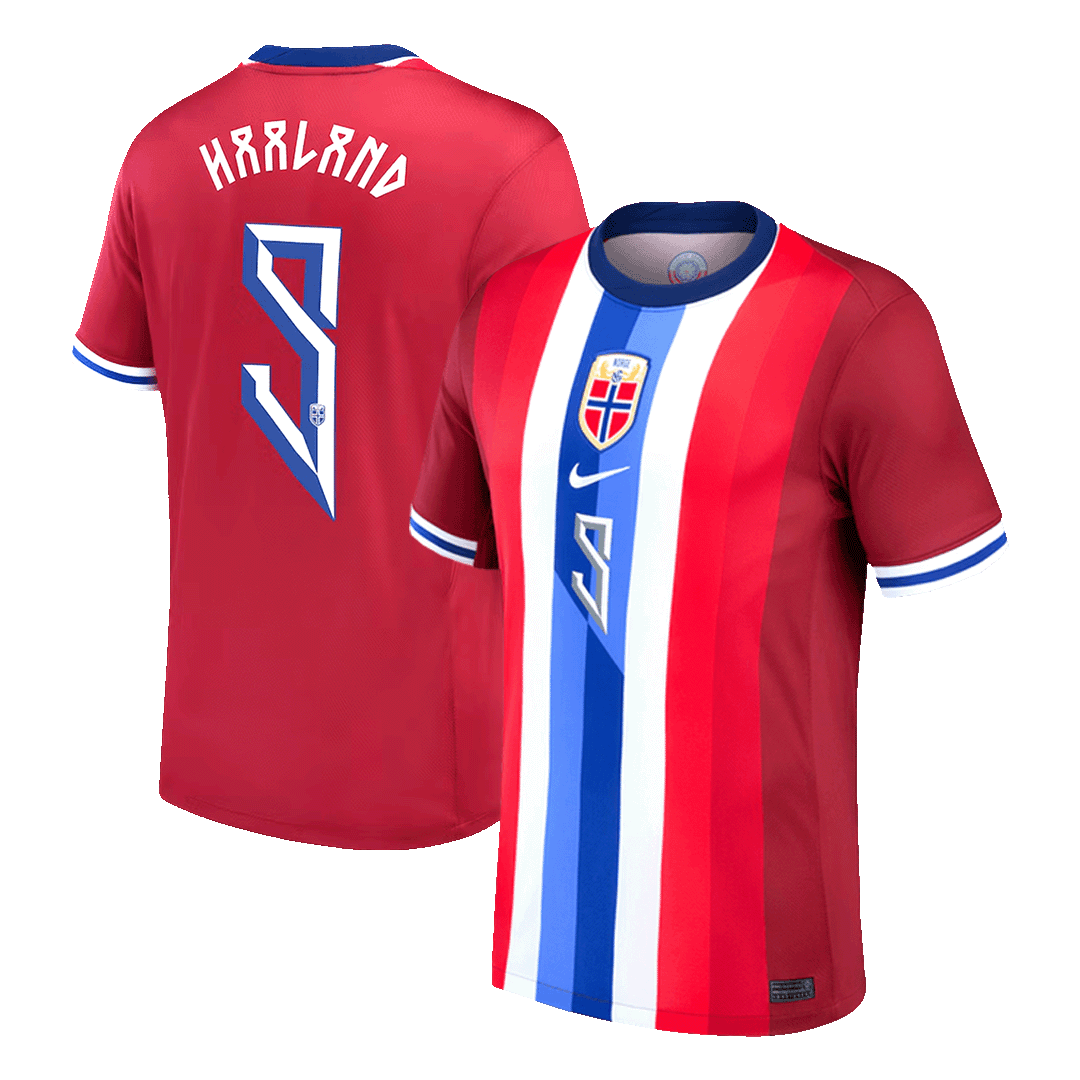 HAALAND #9 Norway Home Soccer Jersey 2024 (1)
