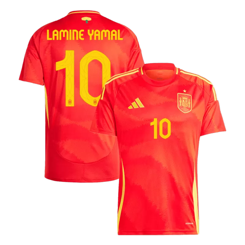 LAMINE YAMAL #10 Spain Home Soccer Jersey EURO 2024 (1)